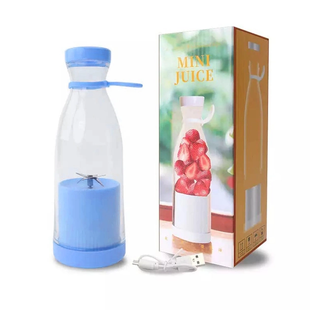 Портативный аккумуляторный фитнес-блендер, бутылка для полосы Fresh juice (Белый, розовый, голубой) Freshjuice фото