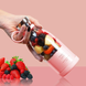 Портативный аккумуляторный фитнес-блендер, бутылка для полосы Fresh juice (Белый, розовый, голубой) Freshjuice фото 2