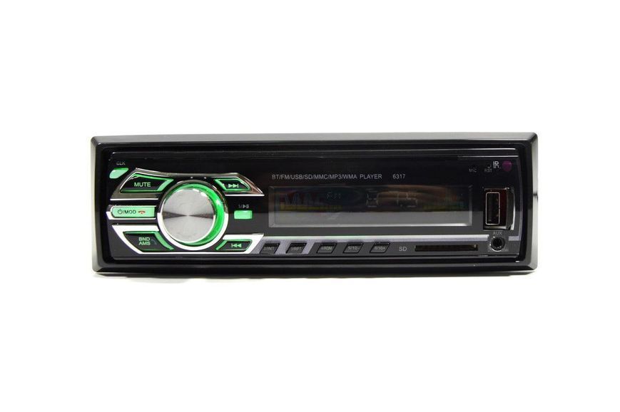 Автомагнитола 1DIN MP3-6317 RGB Автомобильная магнитола RGB панель + пульт управления 1571167707 фото