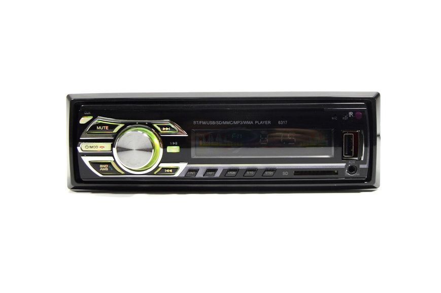 Автомагнитола 1DIN MP3-6317 RGB Автомобильная магнитола RGB панель + пульт управления 1571167707 фото
