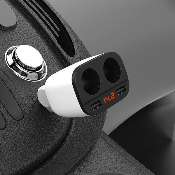 Автомобильное зарядное устройство для Hoco - Z28 Power Ocean (2USB, 3.1A, прикуриватель, с прикуривателем) - Белый Z28 Power фото