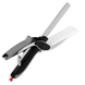 Кухонный нож ножницы для резки зелени и овощей 2в1 smart cutter фото 1