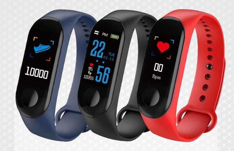 Фитнес-часы М3, смарт браслет smart watch, аналог mi band 3, трекер, сенсорные фитнес часы 1561560041 фото