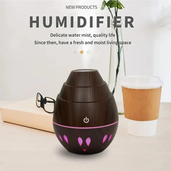 Увлажнитель воздуха аромадифузор с подсветкой Humidifier RGB 7 цветов света, ультразвуковой 130 мл. RGB7 фото