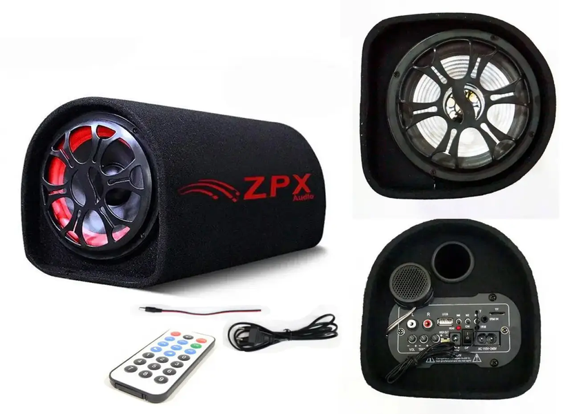 Активный Сабвуфер Автомобиль Бочка ZPX Audio ZX-10Sub 1000w+Bluetooth Колонка в Машину ZPX10 фото