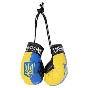 Підвіска Для Авто Боксерські Рукавички Ukraine 10см Жовто-синій Ukraine 10см фото